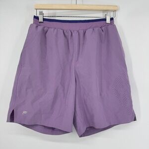 Fabletics Mens Small Purple Fundamental Lined Athletic Training Shorts 7 Inch